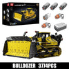 Mould King 17049 - Bulldozer PR766 télécommandé à assembler. Cadeau idéal pour Noël !