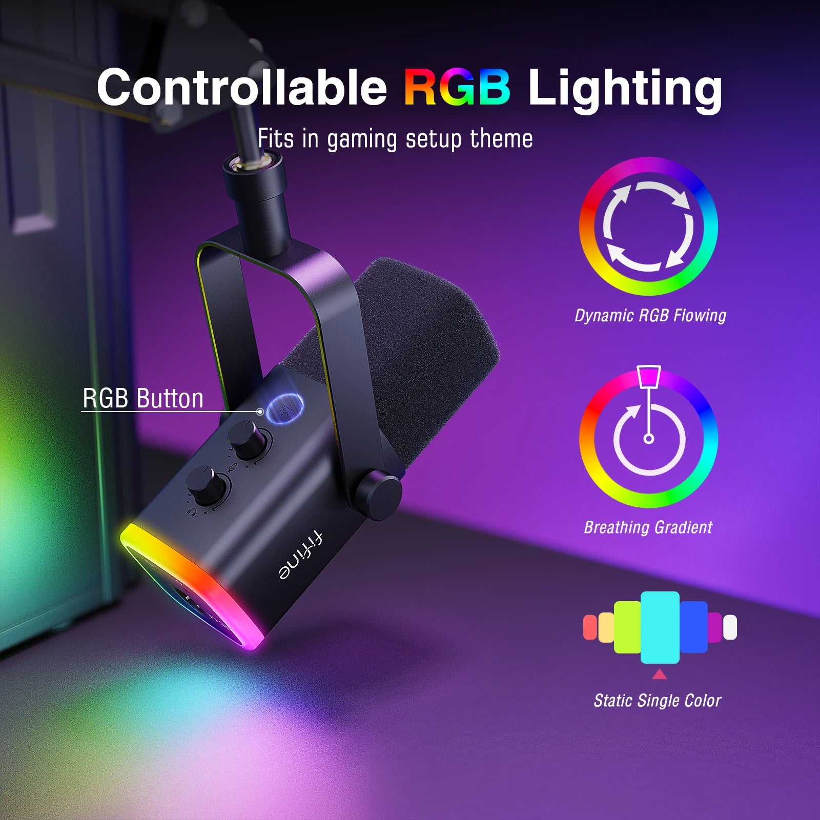 Gaming Microphone Kit with Headphone FIFINE XLR/USB