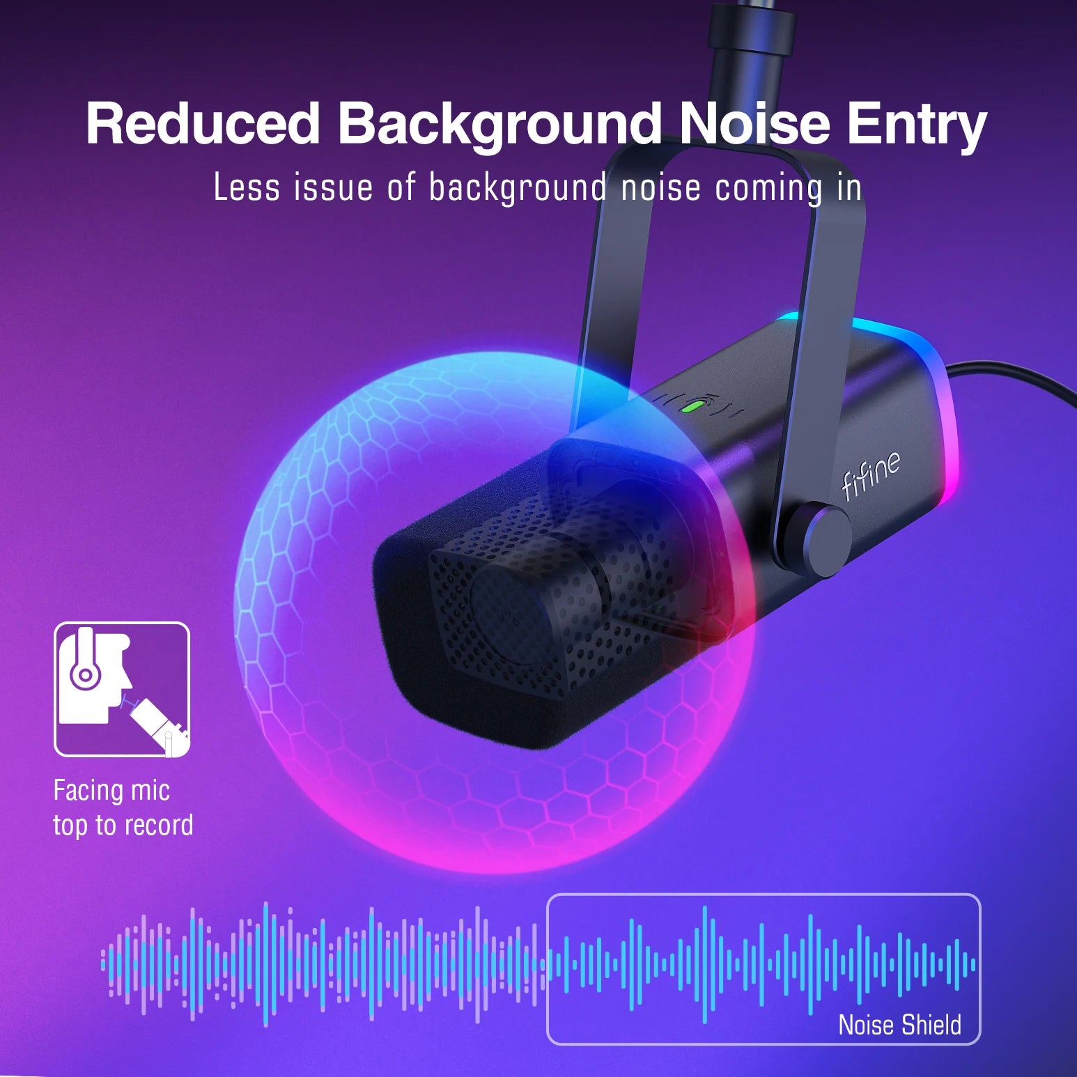 Gaming Microphone Kit with Headphone FIFINE XLR/USB