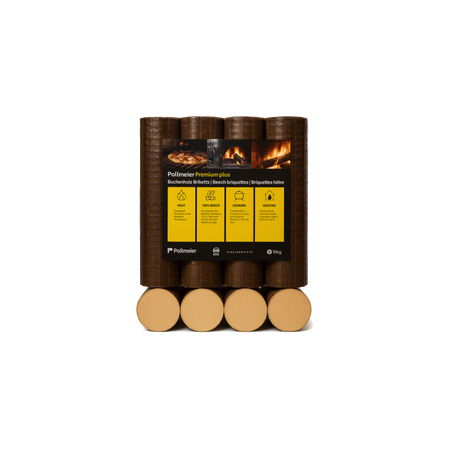 Briquettes 100% Hêtre Premium - 960kg (96 sacs de 10 kg)